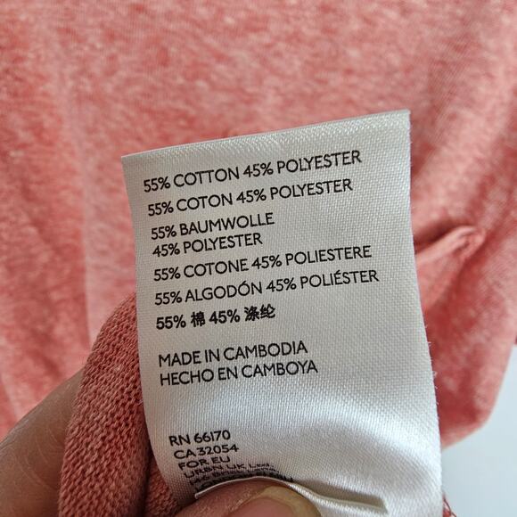 Free People Womens Kyota Slub Tee Boho Raglan Burnout Slouchy Pleated M Raw Hem - Picture 7 of 8